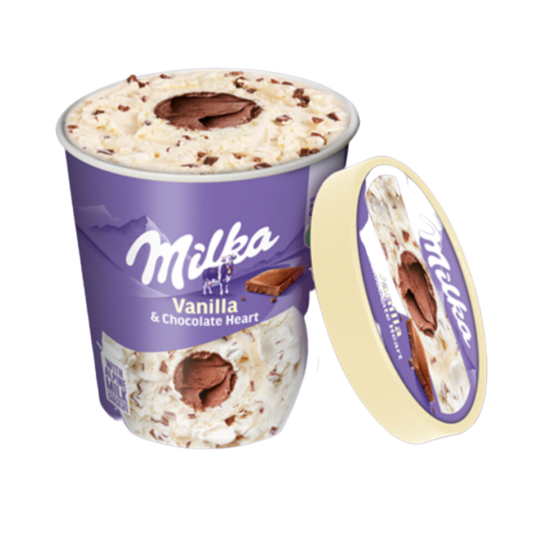 גלידה שוקולד מילקה וניל ושוקולד פיינט