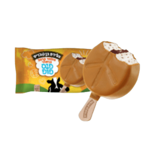 גלידת בן & ג'ריס פיס פופ סולטד קרמל בראוני