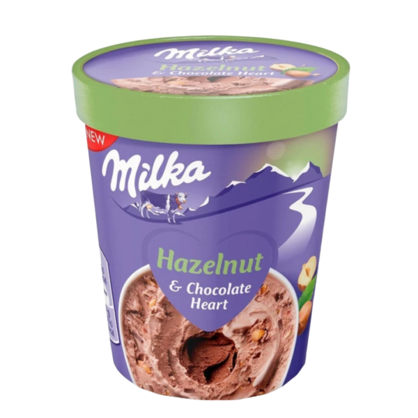 גלידת מילקה שוקולד ואגוזי לוז פיינט