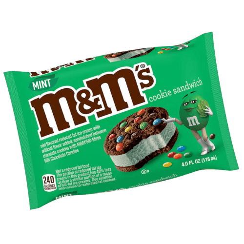 גלידת M&M's סנדוויץ' מנטה