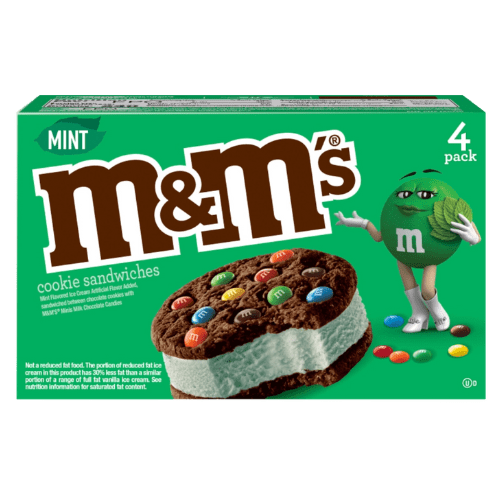 מארז גלידת M&M's סנדוויץ' מנטה
