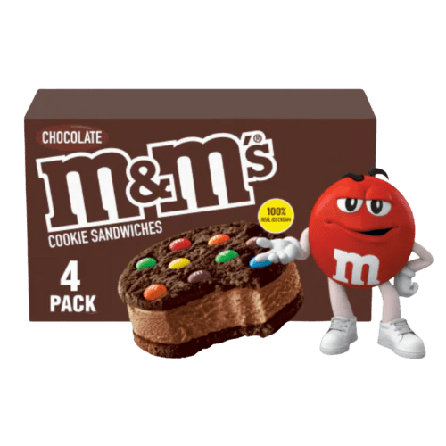 מארז גלידת M&M's סנדוויץ' שוקולד