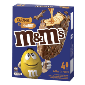 מארז גלידת M&M's קרמל בוטנים