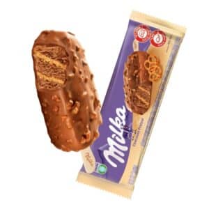 תמונה של גלידת מילקה שלגון שוקולד בייגלה