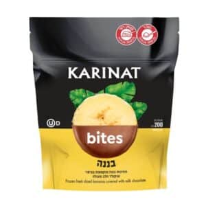 תמונה של קרינט בננה בציפוי שוקולד חלב ולבן