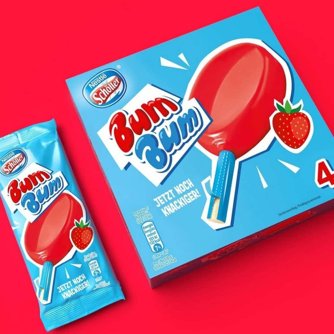 תמונה של נסטלה גלידה מסטיק תות