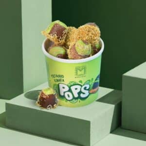 גלידוניות פופס POPS דובאי - קינוחי גלידה בטעם פיסטוק כנאפה