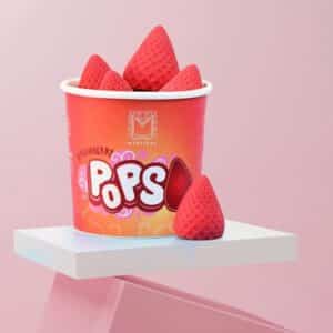 גלידוניות פופס POPS - קינוחי גלידה בטעם תות