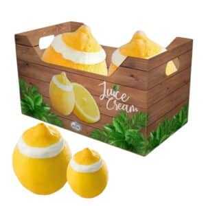 גלידת שמנת בטעם לימון