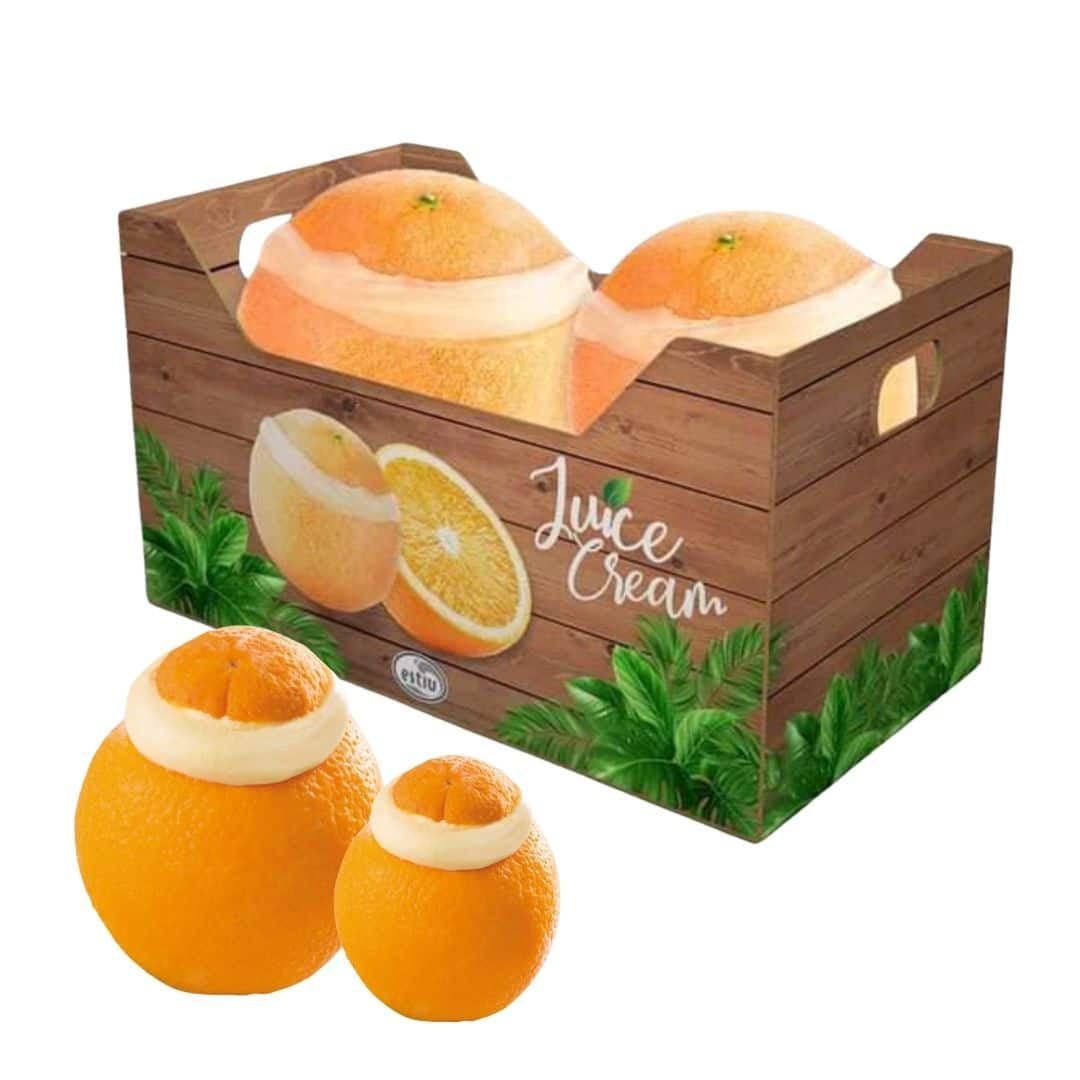 גלידת שמנת בטעם תפוז