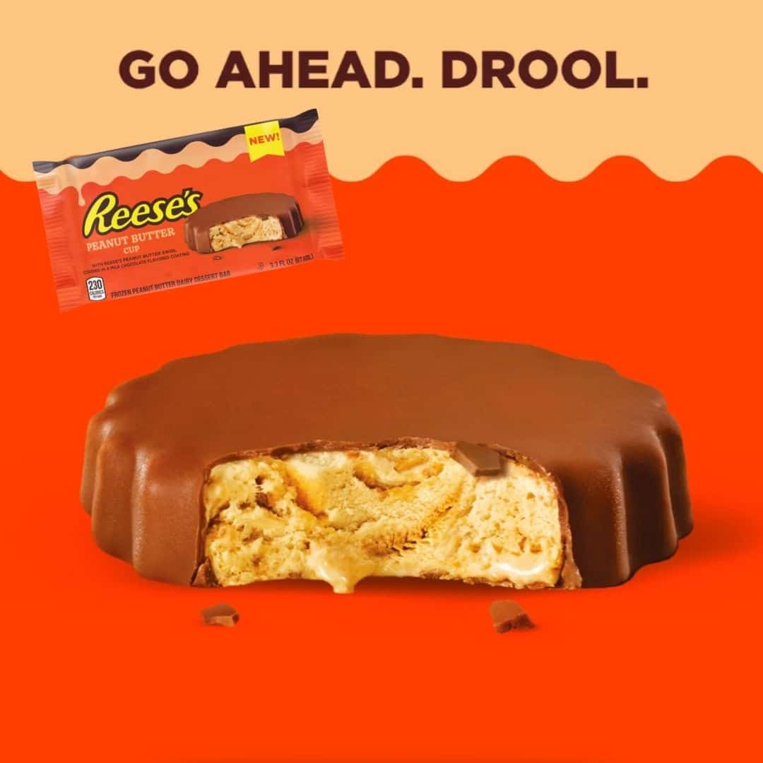 גלידה ריס'ס חטיף שוקולד וחמאת בוטנים