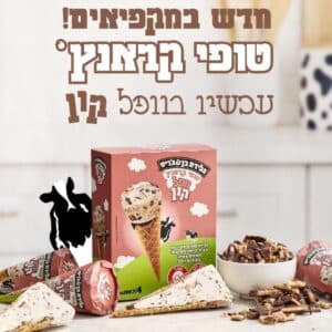 גלידה בן אנד ג'ריס טילון חדש טופי קראנץ'
